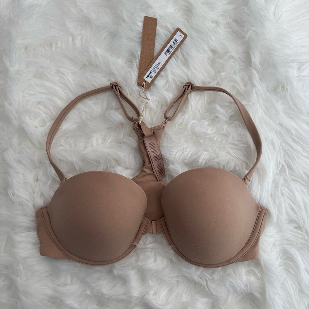 Skims Fits Everybody Racerback Demi Bra Clay Size 34B